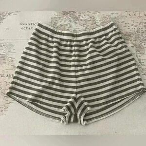RYLEE + CRU  Striped Waffle Knit Shorts High Rise  Size Small
